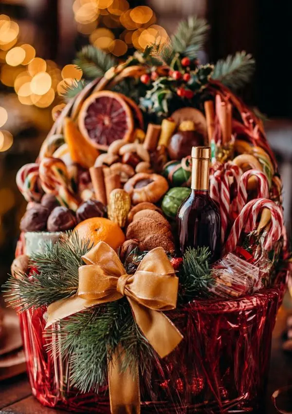 Classic Christmas Treat Basket