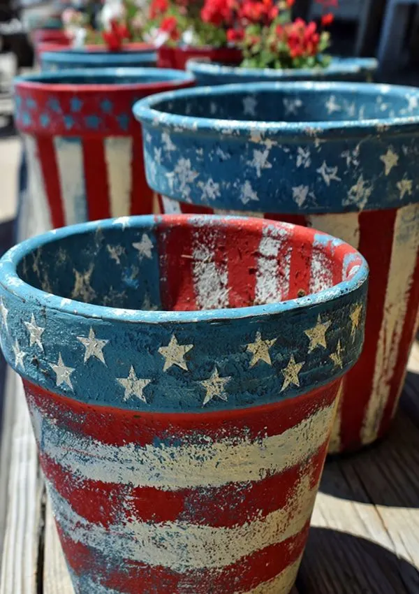 Painted Flower Pots