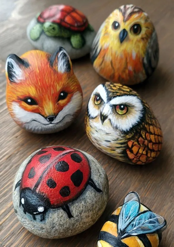 Painted Rock Animals
