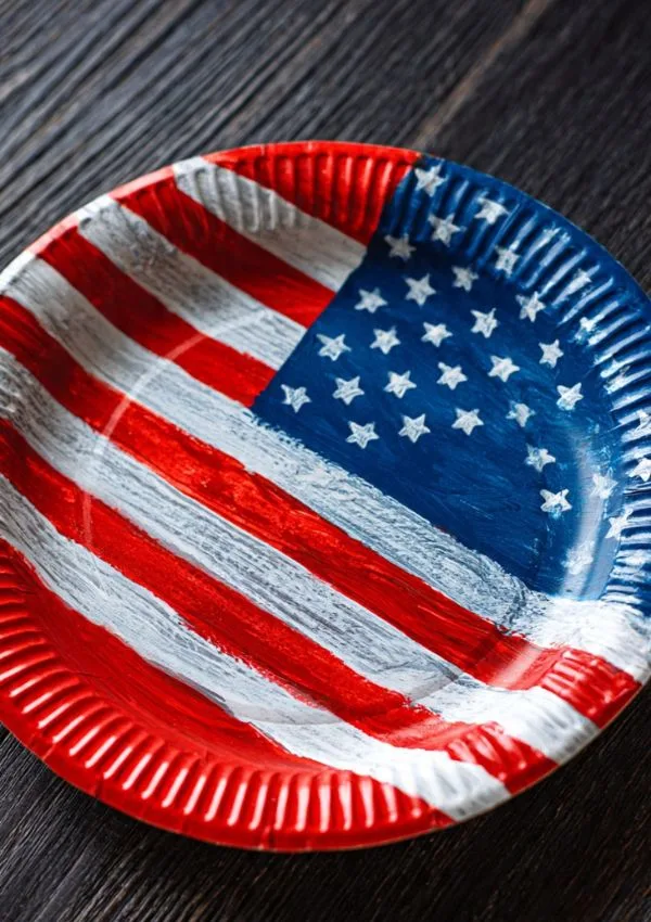 Paper Plate Flag