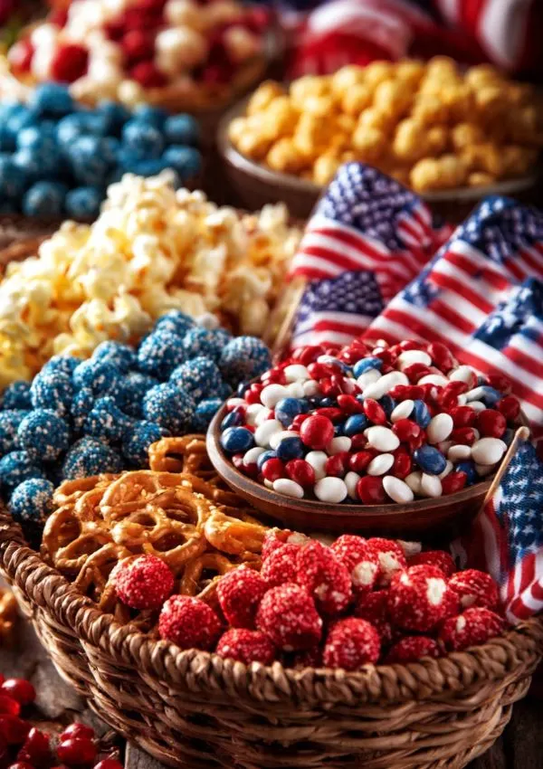 Patriotic Snack Basket
