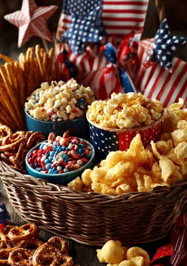 Patriotic Snack Basket