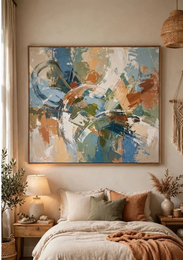 Abstract Brushstroke Art