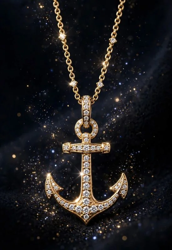 Anchor Charm Necklace