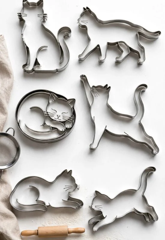 Black Cat Cookie Cutter Set
