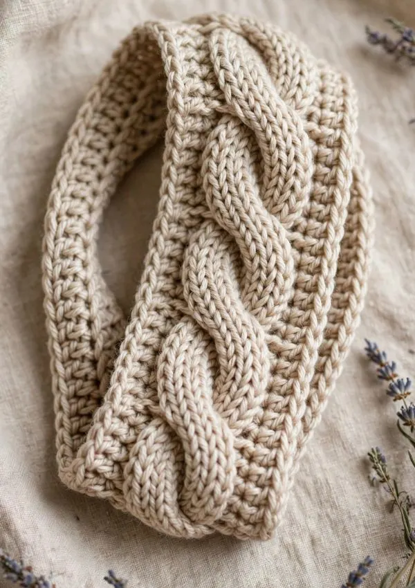 Cable Stitch Headband.