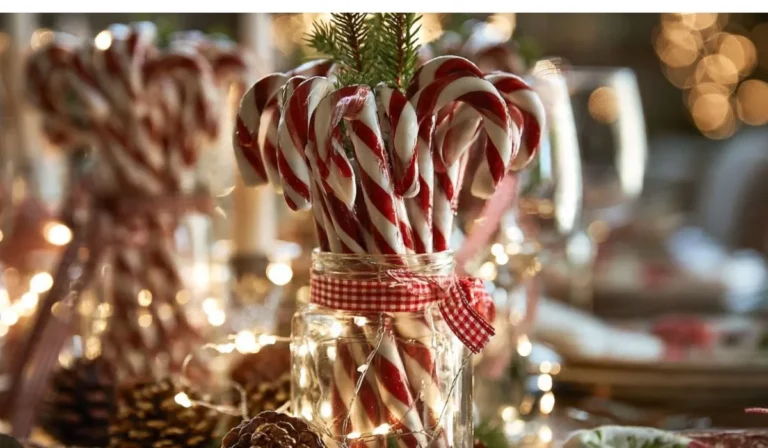 Candy Cane Centerpiece Ideas