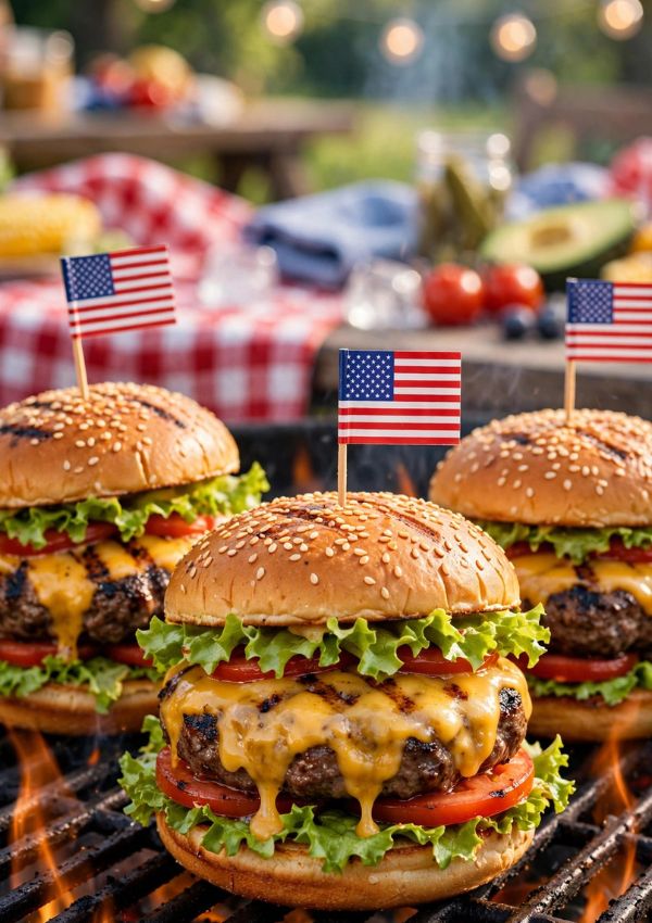 Classic Grilled Hamburgers
