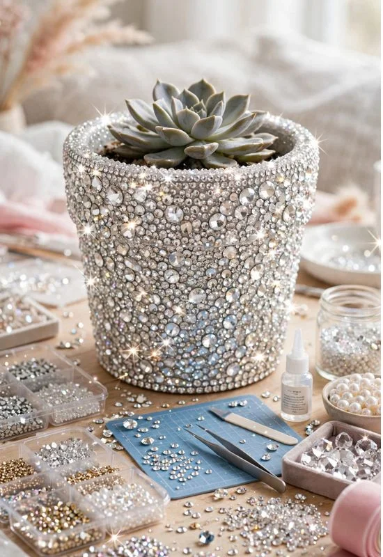 Crystal Flower Pot