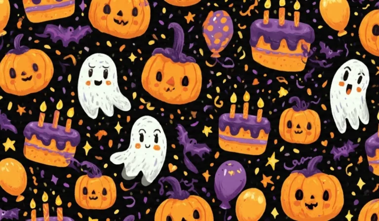 Halloween Birthday Wrapping Paper