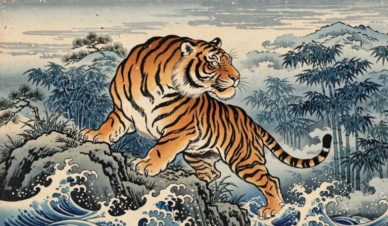 Japanese Tiger Art