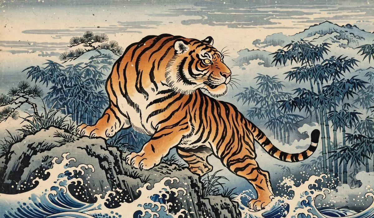Japanese Tiger Art