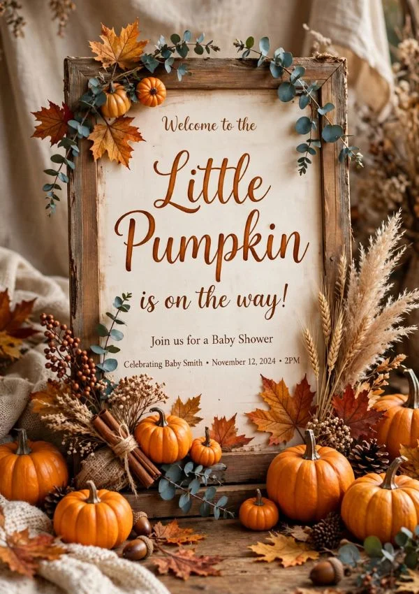 Little Pumpkin Welcome Sign