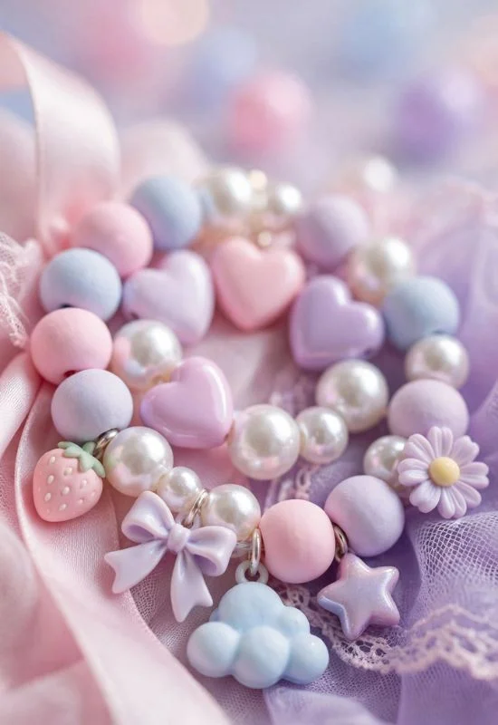 Pastel Bead Aesthetic Charm