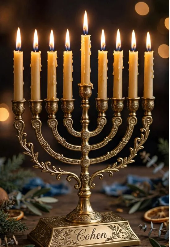 Personalized Menorah