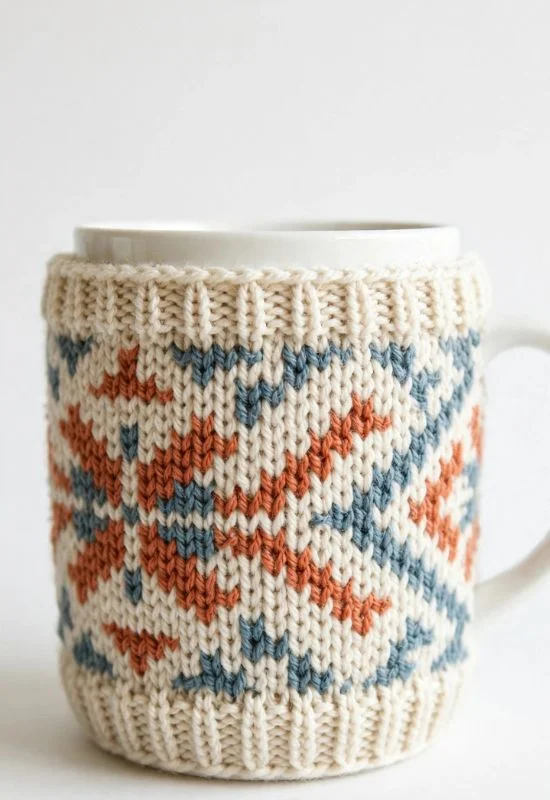Simple Mosaic Mug Cozy