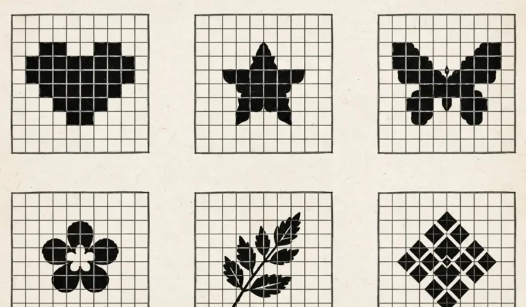 Small Filet Crochet Charts
