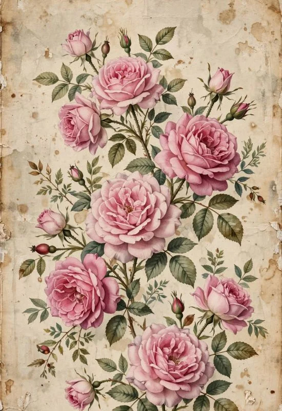 Victorian Rose Print