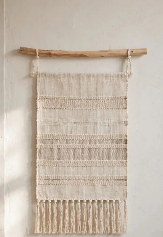 Woven Fiber Wall Hanging