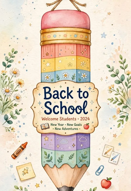Back to School Pencil Sign