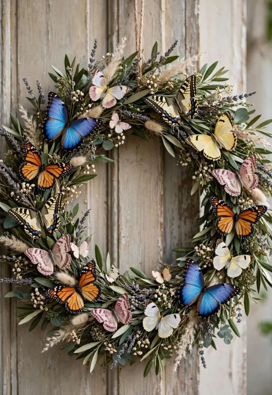 Butterfly Wreath Decor