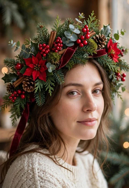 Christmas Head Wreath