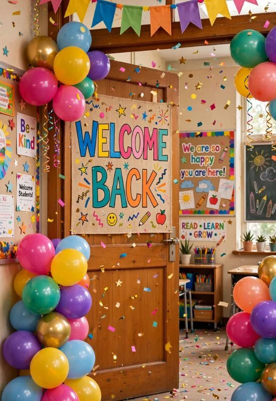 Colorful Welcome Back Banner 