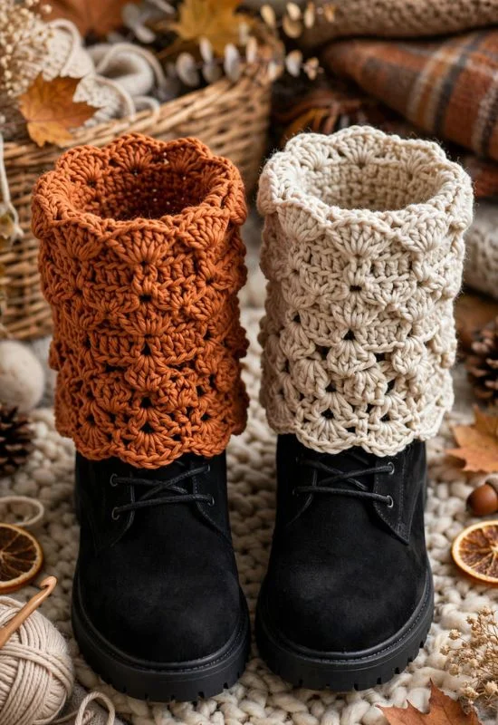 Crochet Boot Cuffs