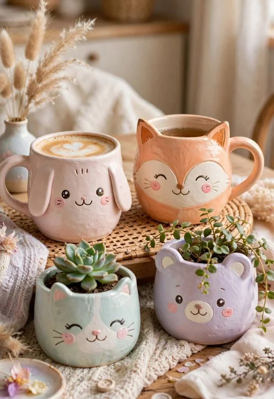 Cute Animal Pottery