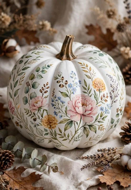 Floral Pumpkin