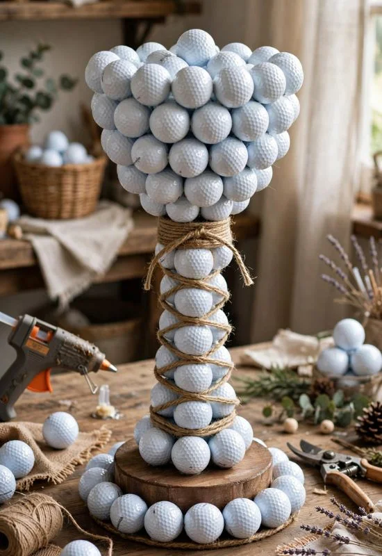 Golf Ball Trophy Decor