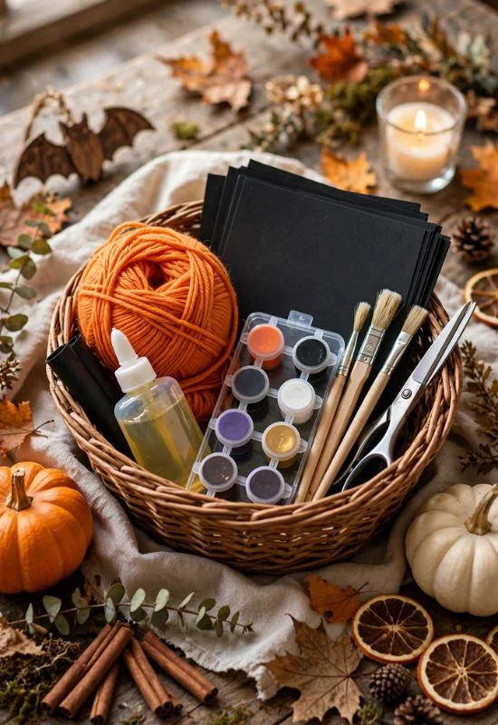 Halloween Craft Basket