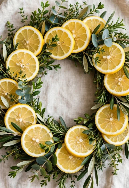 Lemon Slice Wreath