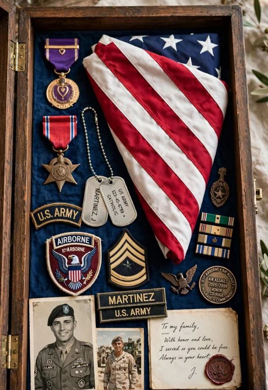 Military Service Memory Box