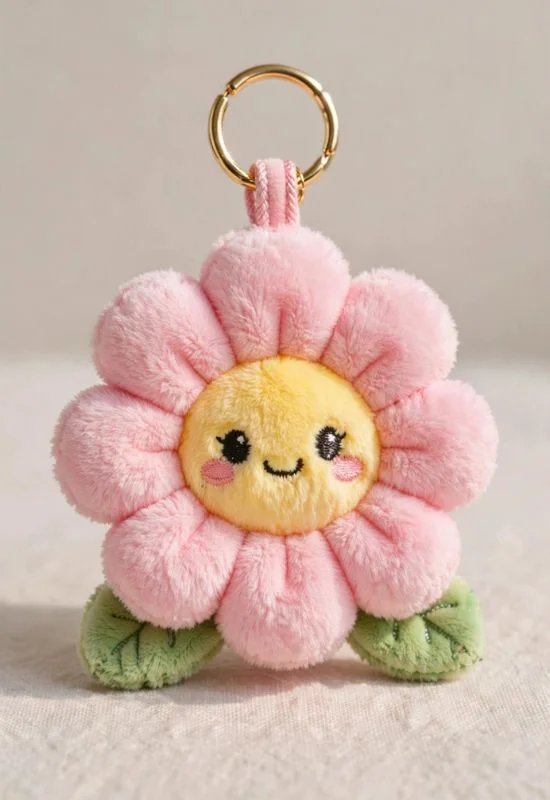 Mini Flower Plush Charm