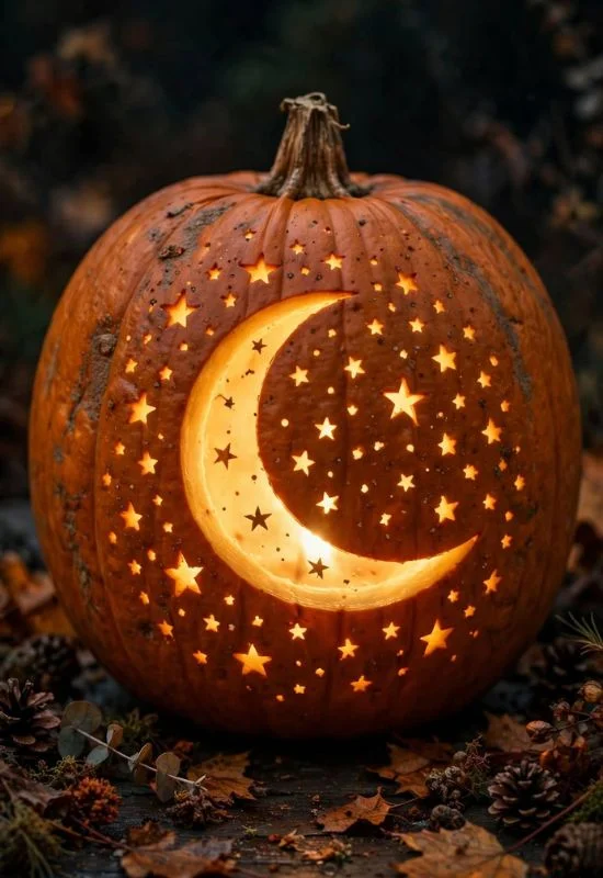 Moon and Stars Design