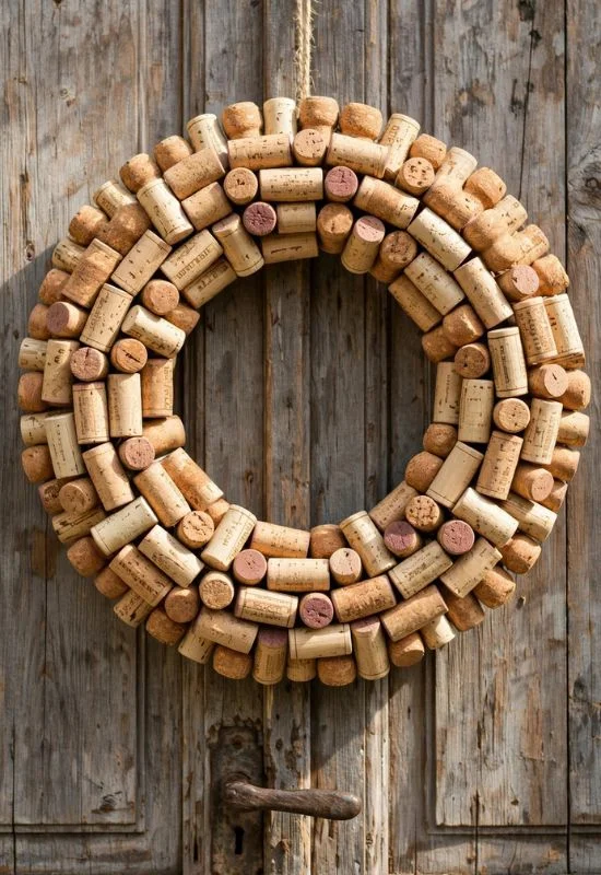 Natural Wine Cork Wreath