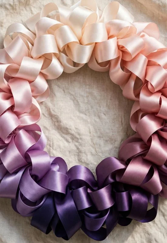 Ombre Ribbon Wreath