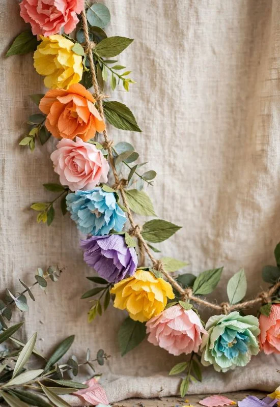 Paper Flower Garland