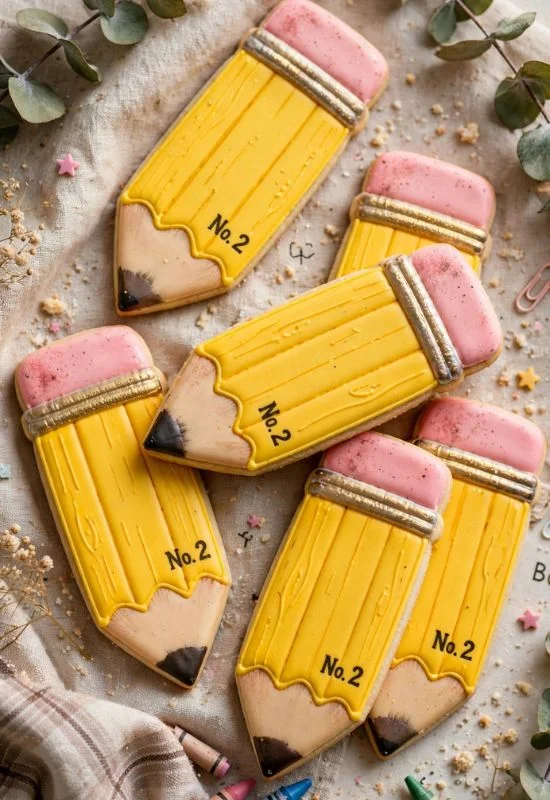 Pencil-Shaped Cookies
