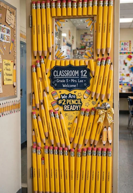 Pencil-Themed Door