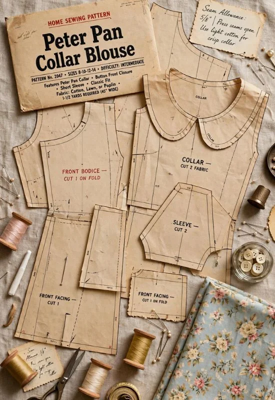 Peter Pan Collar Blouse