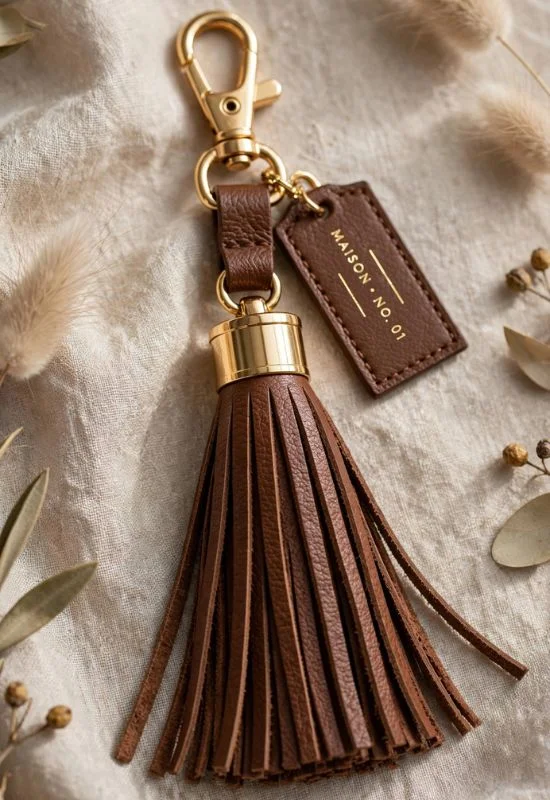 Leather Tassel Charm