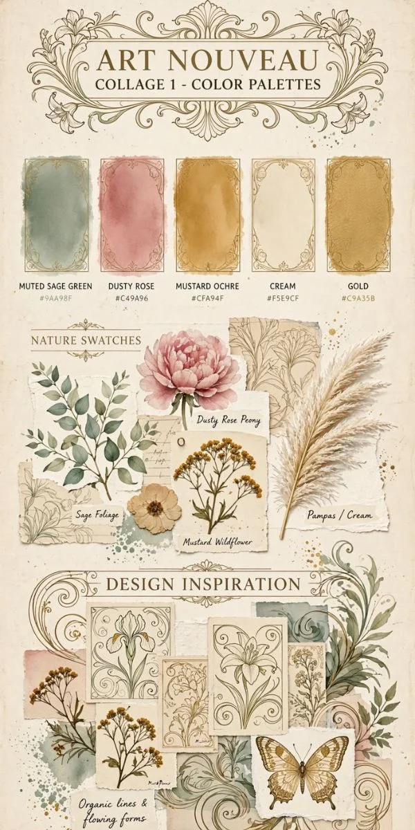 Art Nouveau Color, Nature & Design Inspiration
