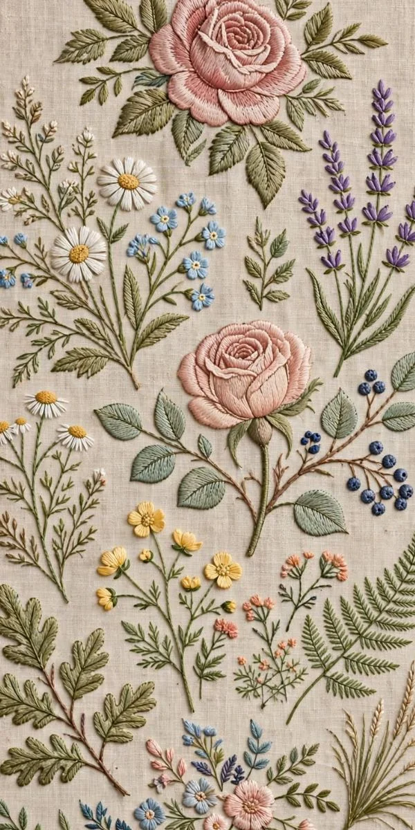 Floral Embroidery Pattern