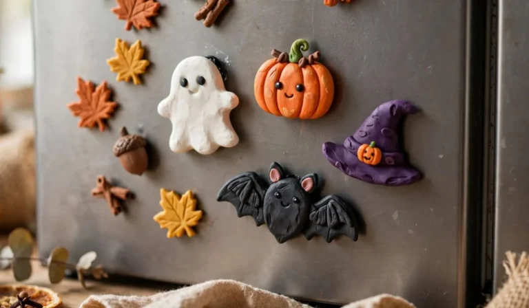 Halloween Clay Crafts Magnets